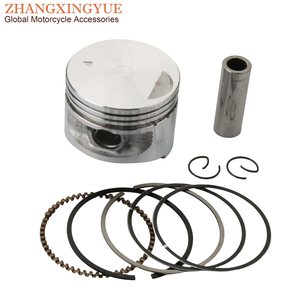 Motorcycle 57mm Piston Kit For Vespa Et4 Lx 125 Lxv S 125cc 2V 4T Scooter Engine Parts