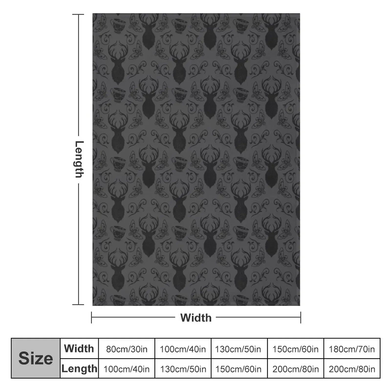 silence of the stag Throw Blanket couch cozy soft plush fuzzy picnic outdoor blanket