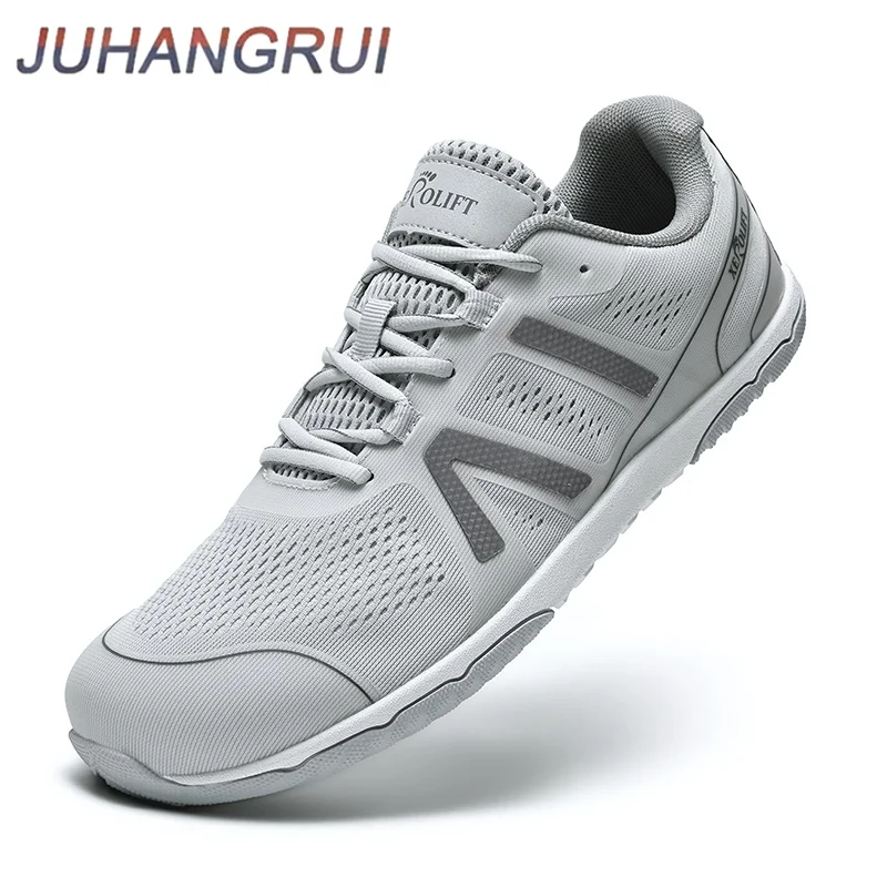 

Men's Wide Toe Walking Shoes Non Slip Outdoor Sneakers Lace Up Mesh Breathable Running Shoes Zero Drop Wide Toe Causal Sneakers