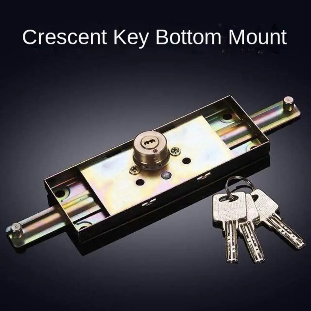 

New Alloy Roller Shutter Door Lock with Key Middle Bottom Roll Gate Lock Hardware Thicken Anti-theft Locks Garage