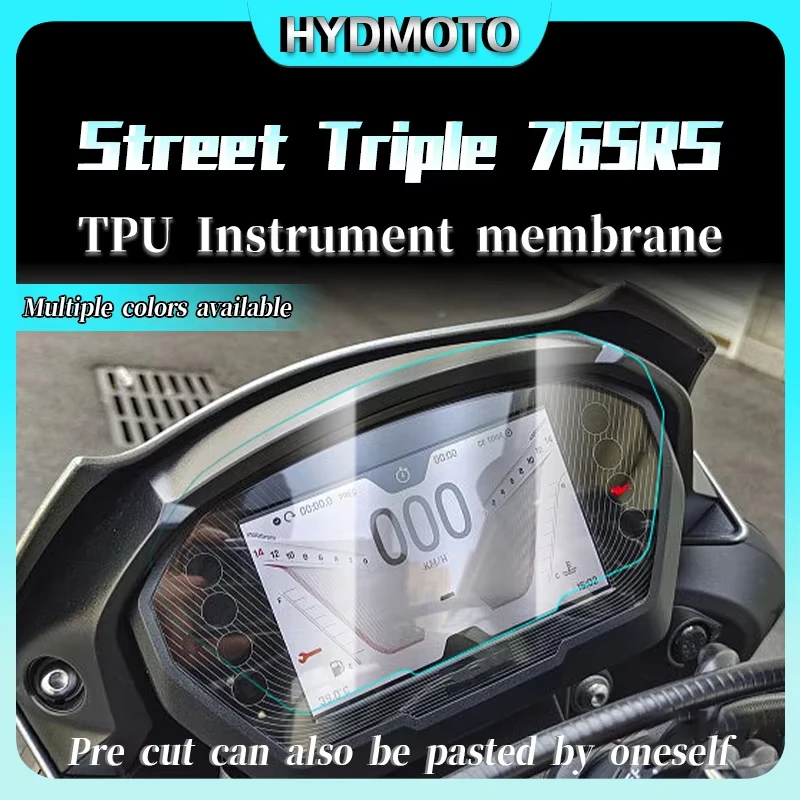 For Street Triple 765 RS Moto2 2023+ 765RS 765S 17-23 R/S/RS Motorcycle  Instrument Protection FilmScratch Cluster Screen Film