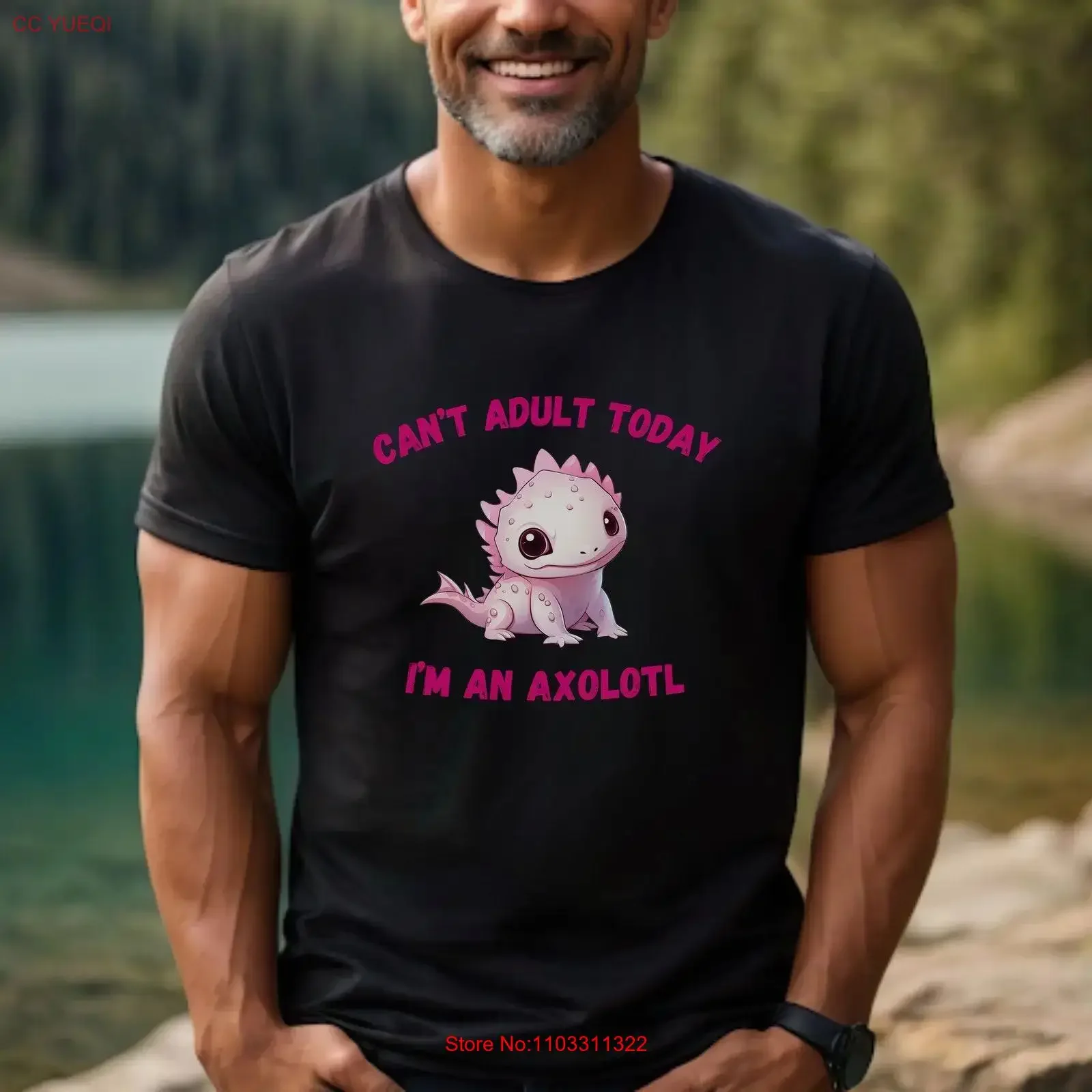Cute Axolotl Cant Adult Today T Shirt Baby For Amphibian Lover Sassy Pink Essential Her Shirtnager Geek Top vintage Washed