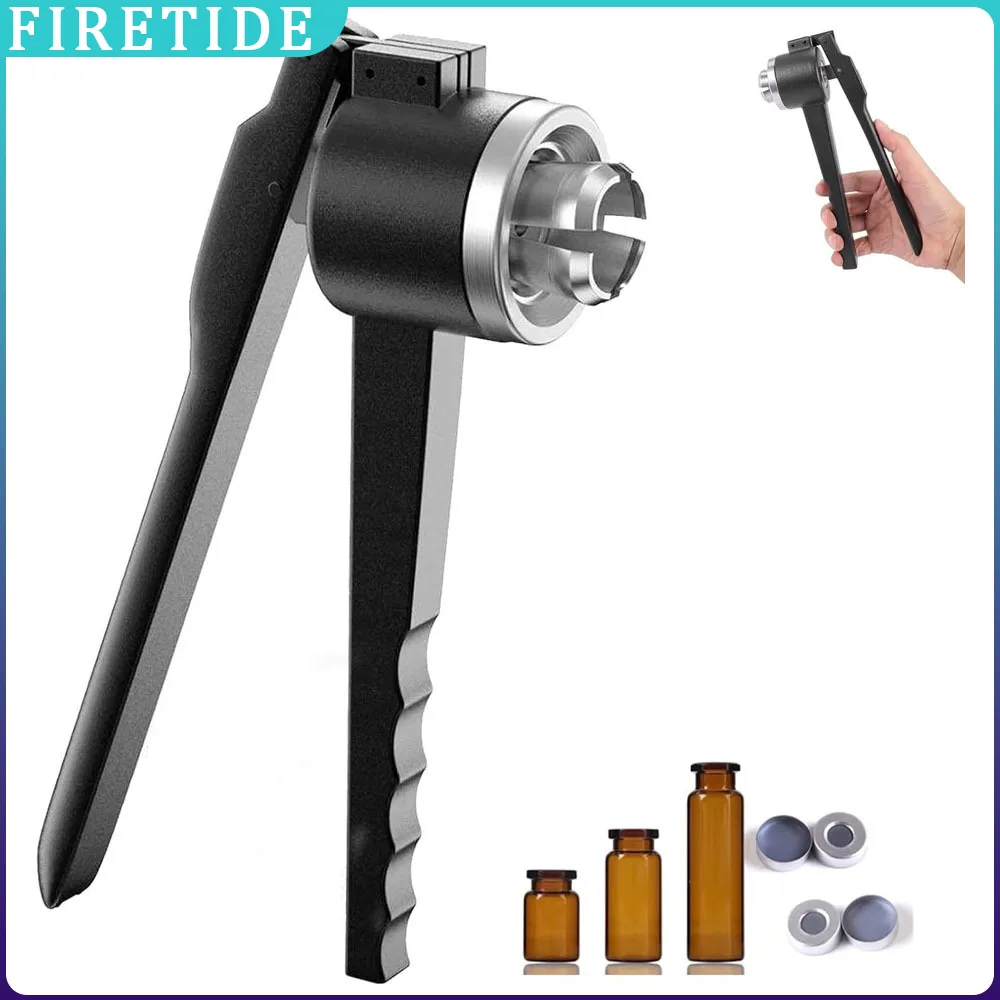 

Vial Manual Crimper Hand Sealing Machine,Adjustable Tightness, Stainless Steel,Flip Vial Crimper,Quick Capping,13-20mm