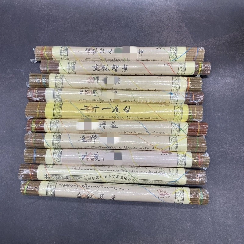 

23 см палочка благовоний натуральные тибетские благовония Manjusri с храмом поклонение Будда ofiara дом очистка в помещении воздух Joss Stick