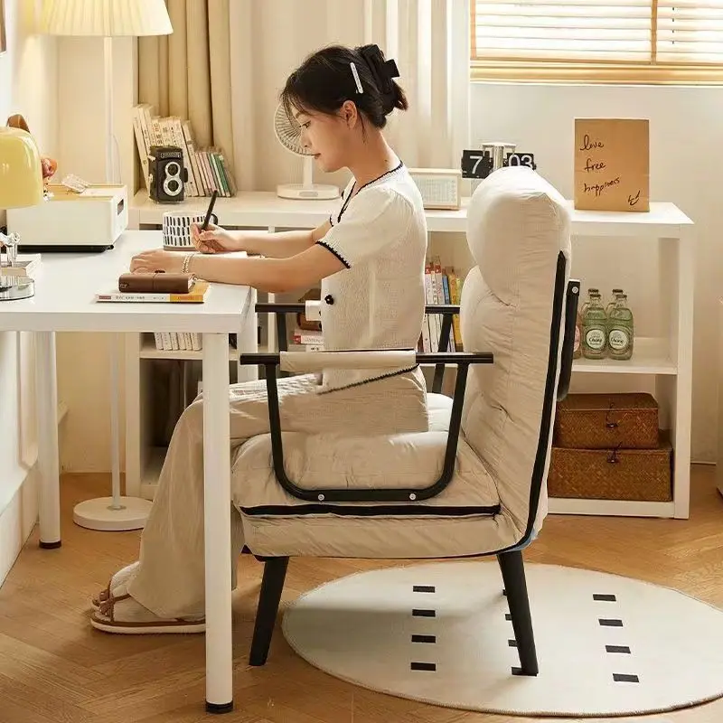 Folding recliner office lunch break siesta single bed folding computer sofa summer reclining and sitting computer chair