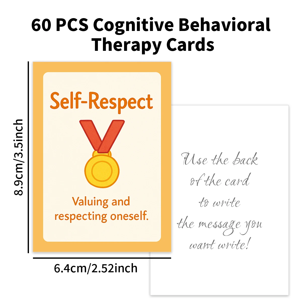 60 قطعة من بطاقات العلاج السلوكي المعرفي، بطاقة مهارات النسخ، للبالغين، مستشار للصحة العقلية، مطالبات علم النفس للانعكاس #6