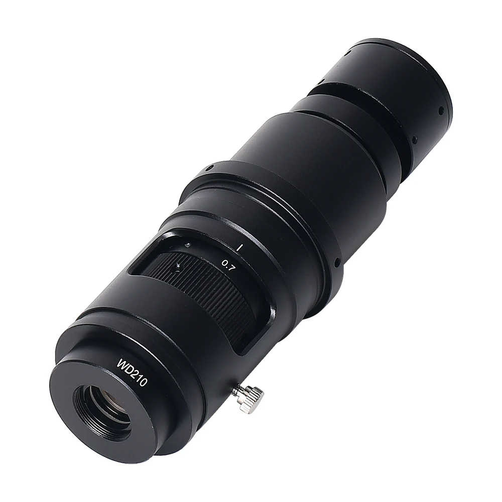HAYEAR Monocular HD 120X/180X ต่อเนื่องซูม C-Mount เลนส์สําหรับกล้องจุลทรรศน์อุตสาหกรรมกล้องแว่นขยาย