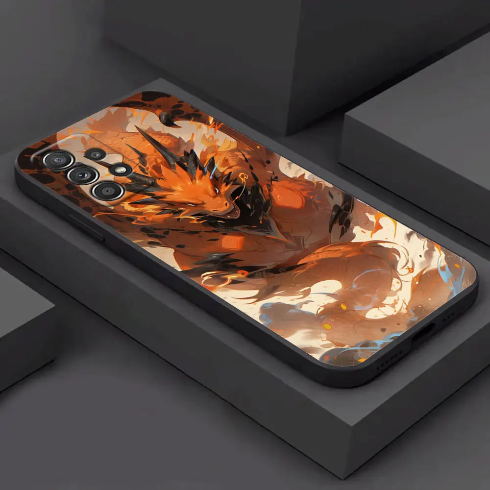 CHARIZARD CHARMELEON Pokemon Phone Case For Samsung Galaxy A15 A25 A24 A23 A22 A21S A20s A13 A10 A05S A04 A03 A02 A14 Soft Cover image 6