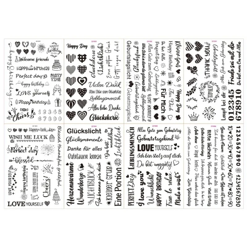 Customizable Water Transfer Decals Creative Water Transfer Decals for Birthday Rub On Transfer Stickers Decors