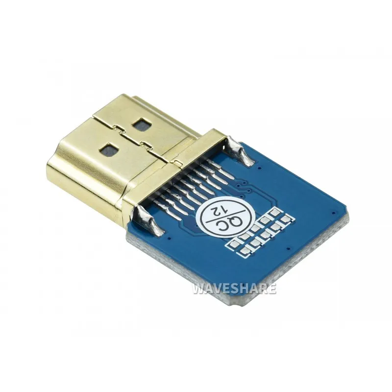 2pcs/lots Waveshare DIY HDMI Cable: HDMI Adapter Horizontal