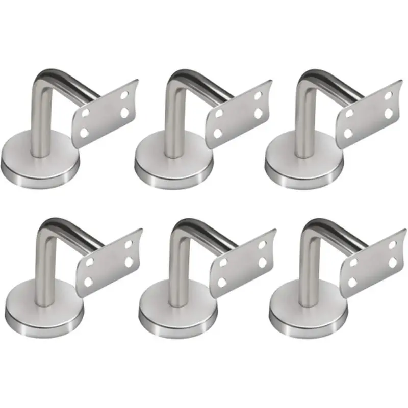 A27F-For Curved Staircase Handrail Bracket 6Pcs Stainless Steel High Quality And Stability For Stairs And Corridors