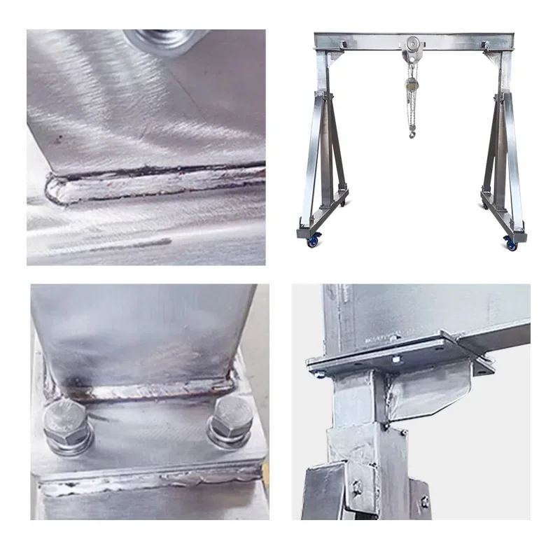 304 stainless steel gantry corrosion-resistant anti-rust food, workshop lifting hanger mobile lifting gantry crane