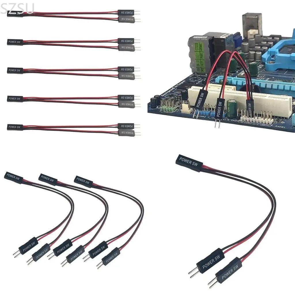 SZSU Computer Case Power Switches Splitter Cable Double Boot Function Easy Installation