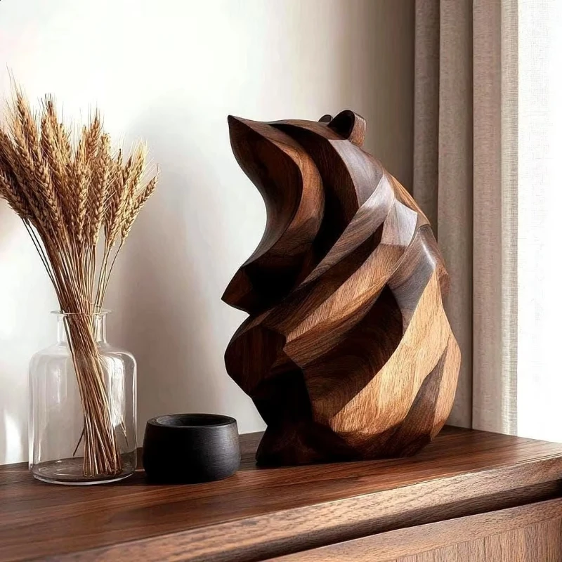 

Elegant wooden dining table sculptures, timeless decorations, suitable for classic home interior themes