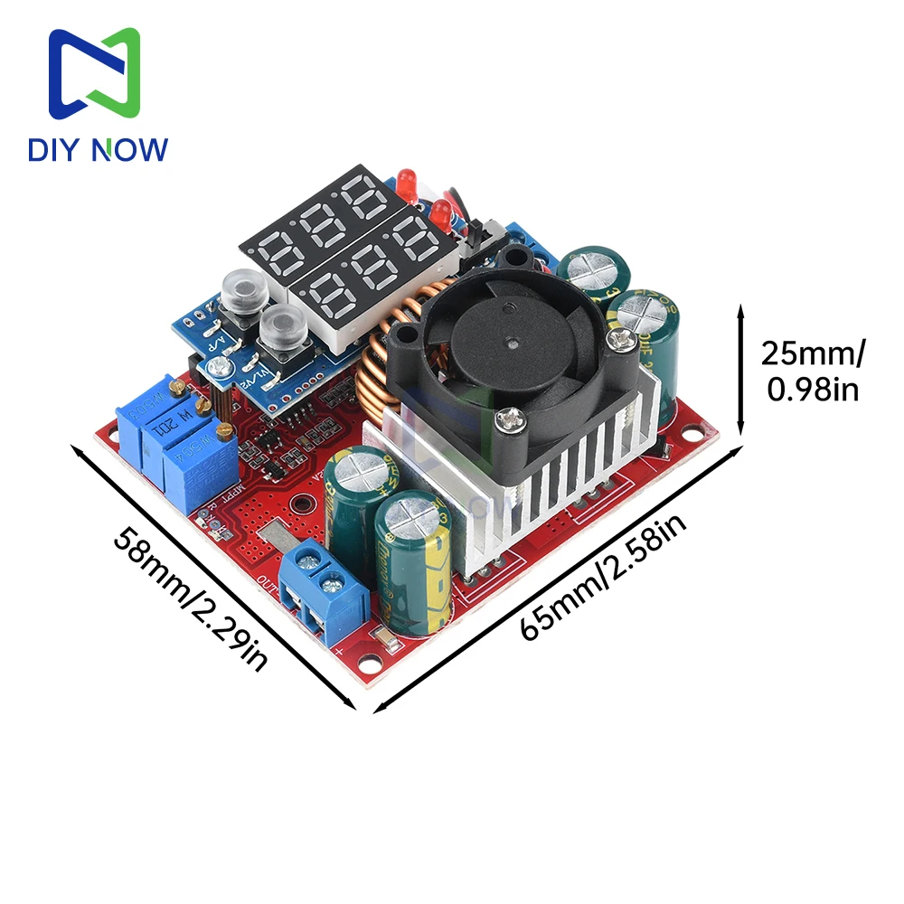 15A MPPT Konstantspannung Konstantstrom Boost Lademodul Digitalanzeige Solarlademodul Einstellbare Stromversorgung
