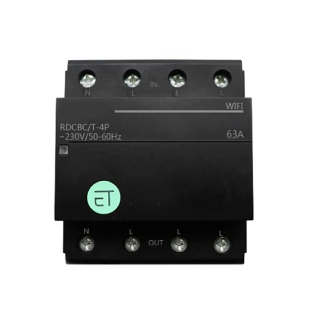 For For Smart Timer Relay Switch 4P 63A 80A APP Control WIFI Circuit Breaker For Three Phase System Industrial Electrical Equipm