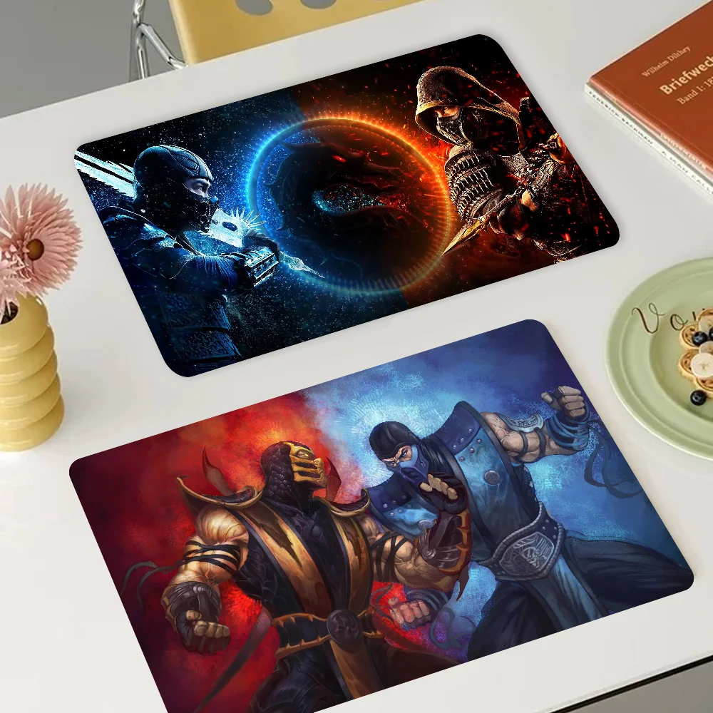 

Mortal Kombat Cartoon Non-slip Fast Water Absorption Anti-scalding Imitation Tile Printing Coffee Machine Draining Pad