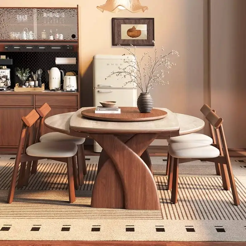 

Italian Oval Dining Table Small Space Designer Lounges Restaurant Dining Table Foldable Dinette Mesa De Jantar Furniture Home