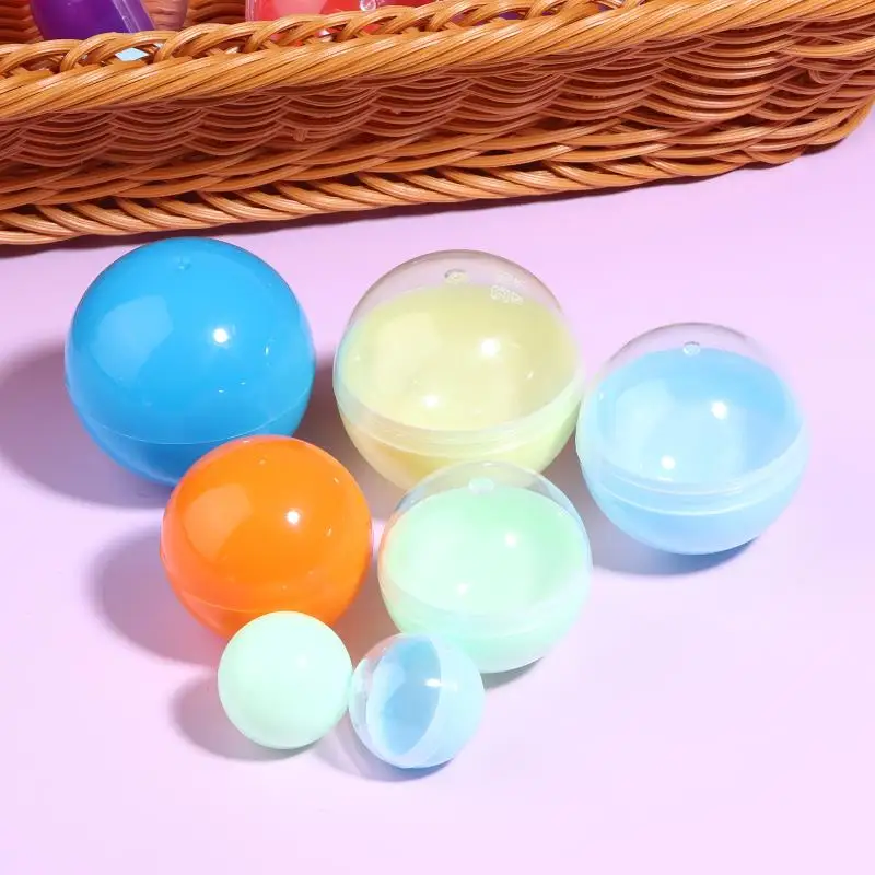 28-55MM 50PCS Empty Plastic Capsule Balls DIY Storage Containers for Paintball Toy Party Gift Egg Box Refillable