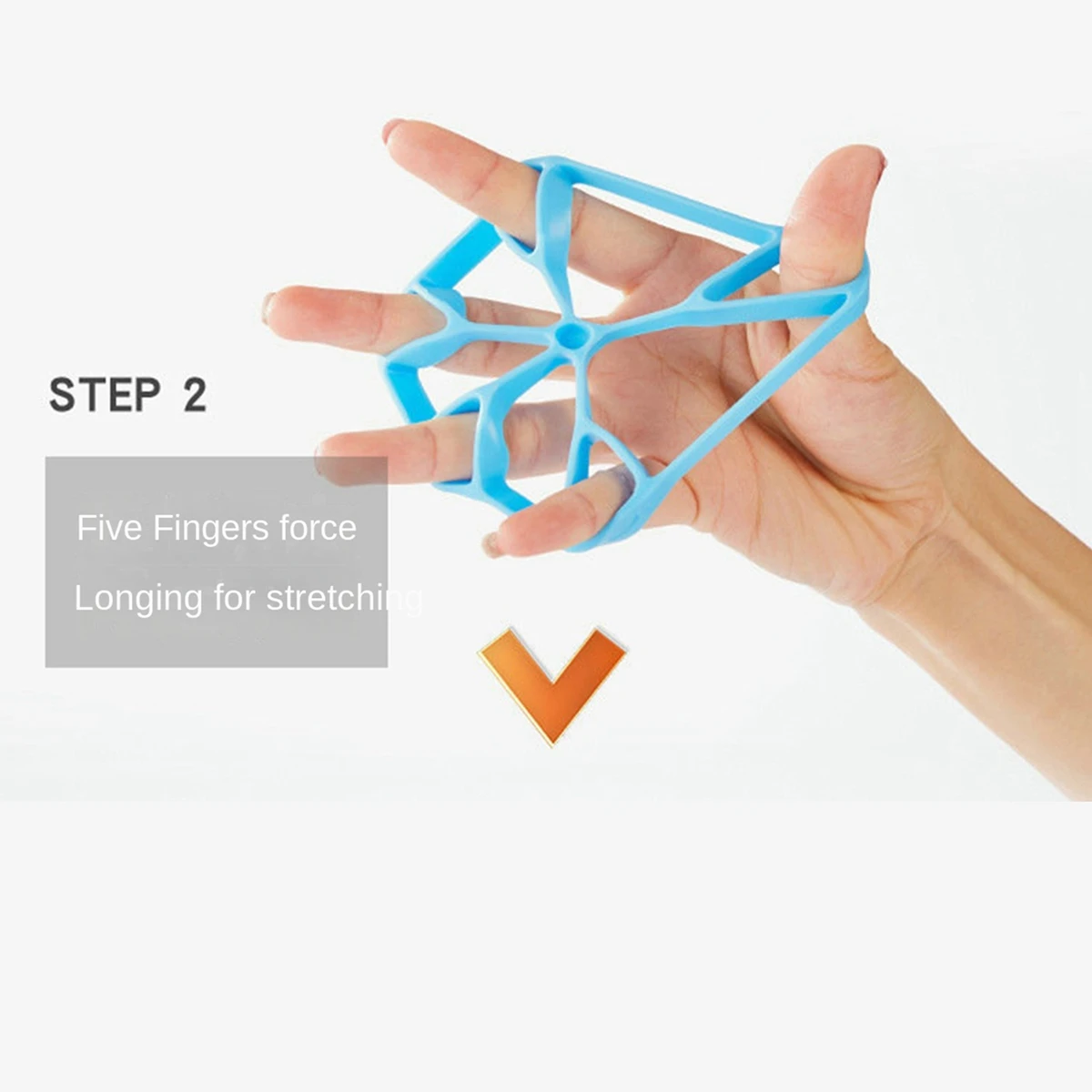 

AEF6-Набор усилителей для рук, силовой тренажер для захвата, синий силикон, отлично подходит для скалолазания, тренировок вabilitacji