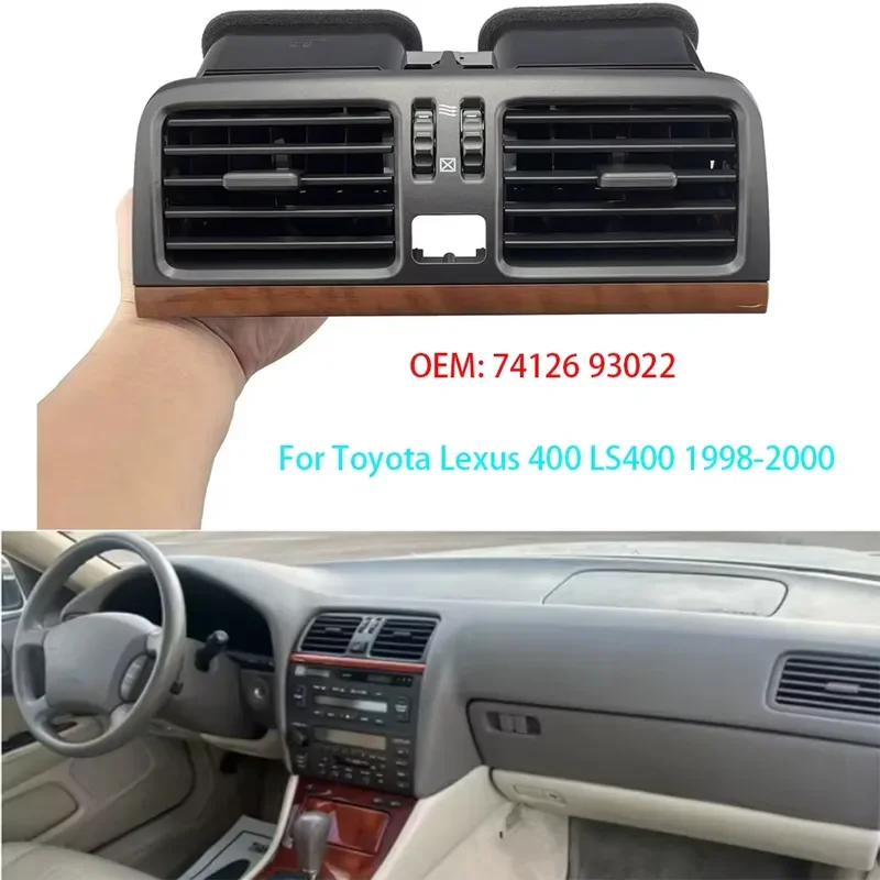 Car Center Air Vent Grille 74126-93022 9-74126-93022 for Lexus LS400 UCF10 Interior Dashboard Outlet Trim Replacement