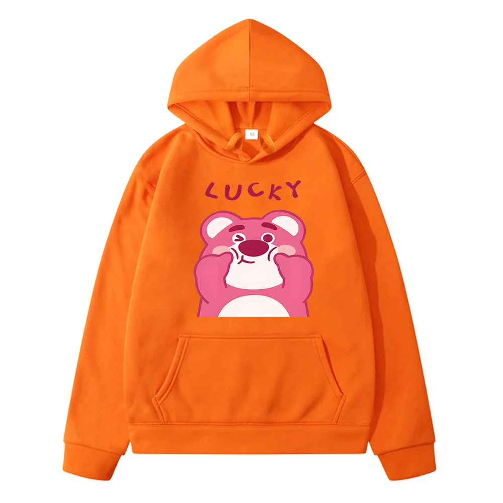 Strawberry Bear Hoodies Kids Autumn Long Sleeve Children Sweatshirts Winter Boys and Girls Fashion Pullovers Comfortable Cute