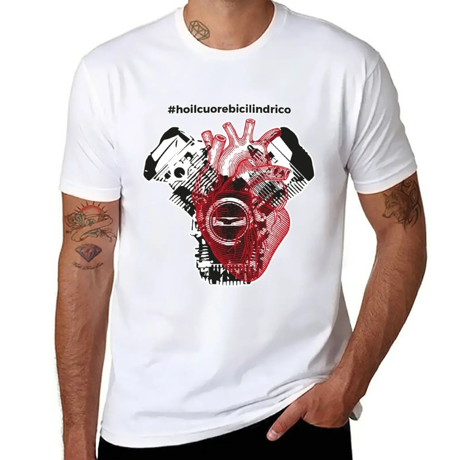 New Ho un cuore bicilindrico 3 T-Shirt plus size t shirts anime Men's t shirts