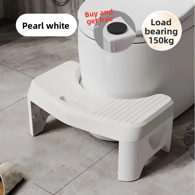 Thickened Non-Slip Integrated Toilet Stool, Household Potty Step Stool, Bathroom Foot Stool, Squat Aid image 3