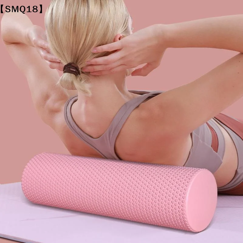 Yoga Roller Round EVA Foam Cylinder Roller For Pilates Exercise Enhanced Home Workouts Diameter 10cm Length 30cm【SMQ】