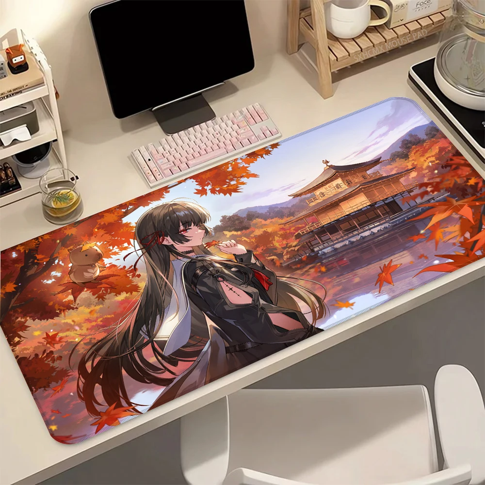 Wuthering Waves Chisa Anime Mouse Pad 800x400mm Anti-Fray Desk Mat Rubber Base Perfect Gift for Anime Game Collectors