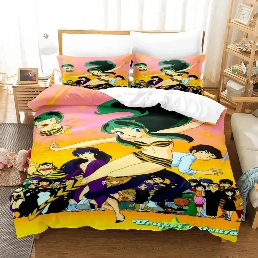 

Urusei Yatsura Lum Bedding Set Single Twin Full Queen King Size Bed Set Aldult Kid Bedroom Duvet cover Sets Anime Bed Sheet Set