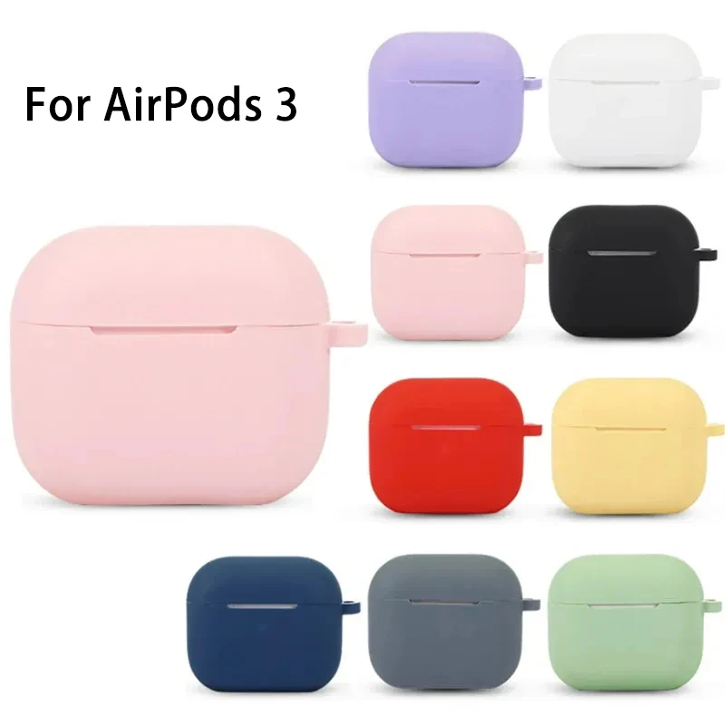 Silicone Earphone Case For Apple Airpods 3rd generation Protective Wireless Headphone Cover For Air Pods 3 Case Charging Bag Box