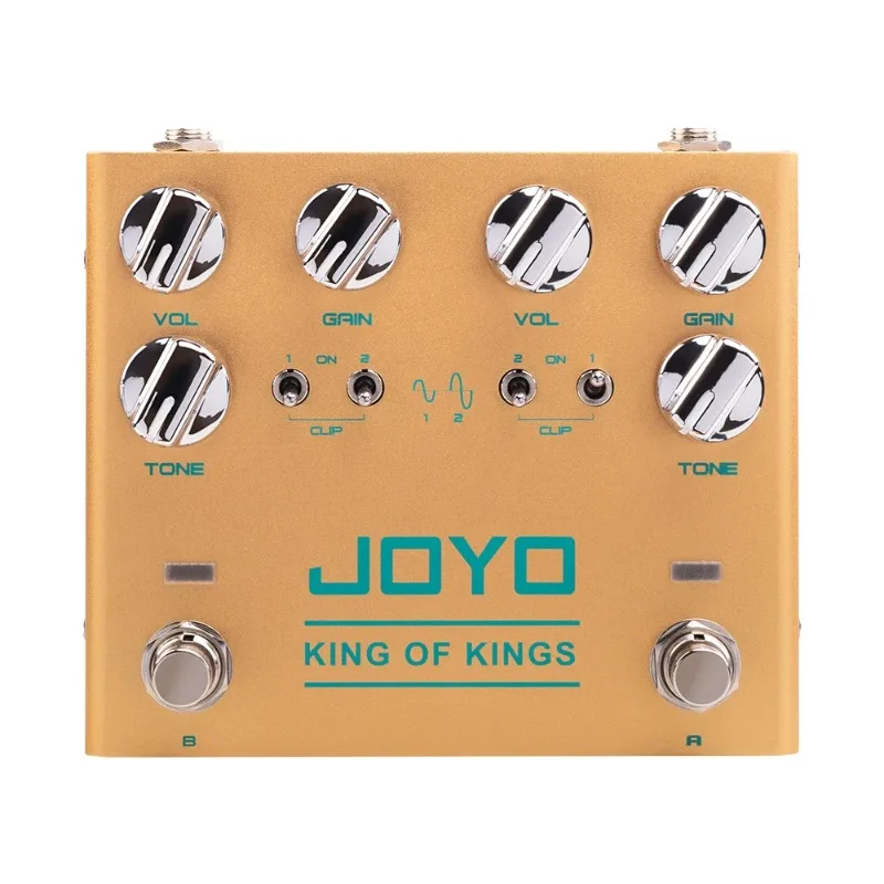 JOYO R-20 KING OF KINGS Vintage Overdrive Guitar Effect Pedal Dual Channel Overdrive Crunch Distortion Effect Multi-Effect Pedal