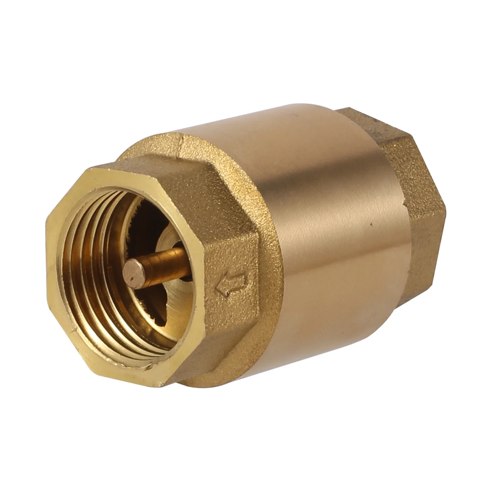 1Pc 1/2” 3/4”1” Female Thread  Brass Female Thread In-Line Spring Check Valve One Way Non-Return For Agriculture Water Control