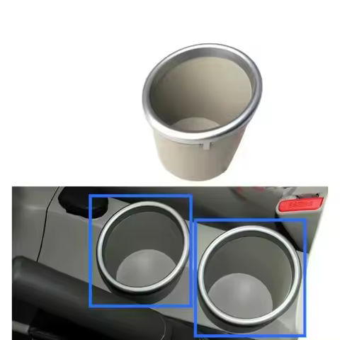 For Toyota Verso 2011-2016 Central Control Console Cup Holder Armrest Box Cap Silver Trim Ring