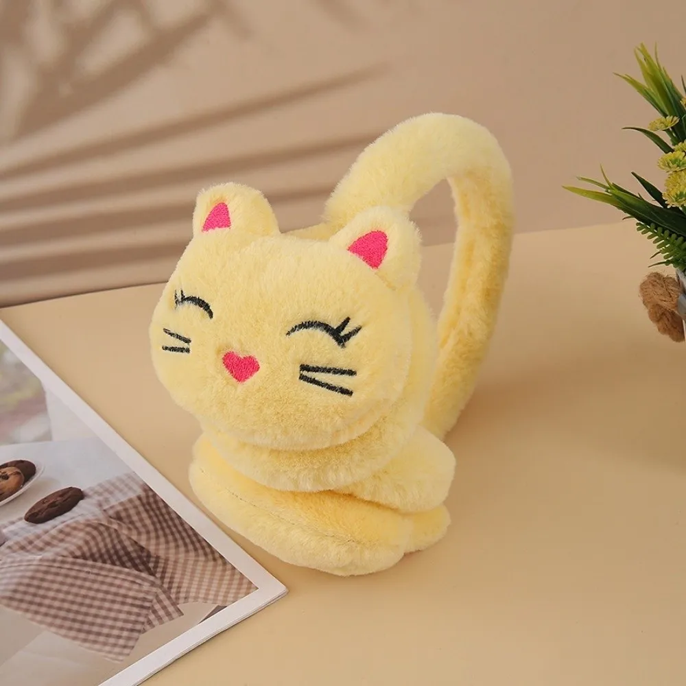 أزياء الكرتون القط الأذن دفئا الدافئة حماية الشتاء غطاء للأذنين يندبروف سميكة غطاء للأذن الطقس البارد