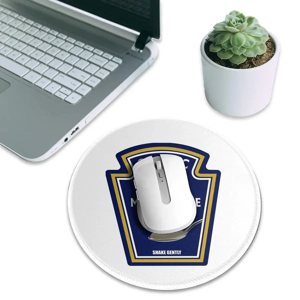 Mayonnaise HalloweenCostume Ketchup Mustard Mayo Round Mouse Pad Computer Keyboard Mouse Mat Gamer Laptop Desk Mat