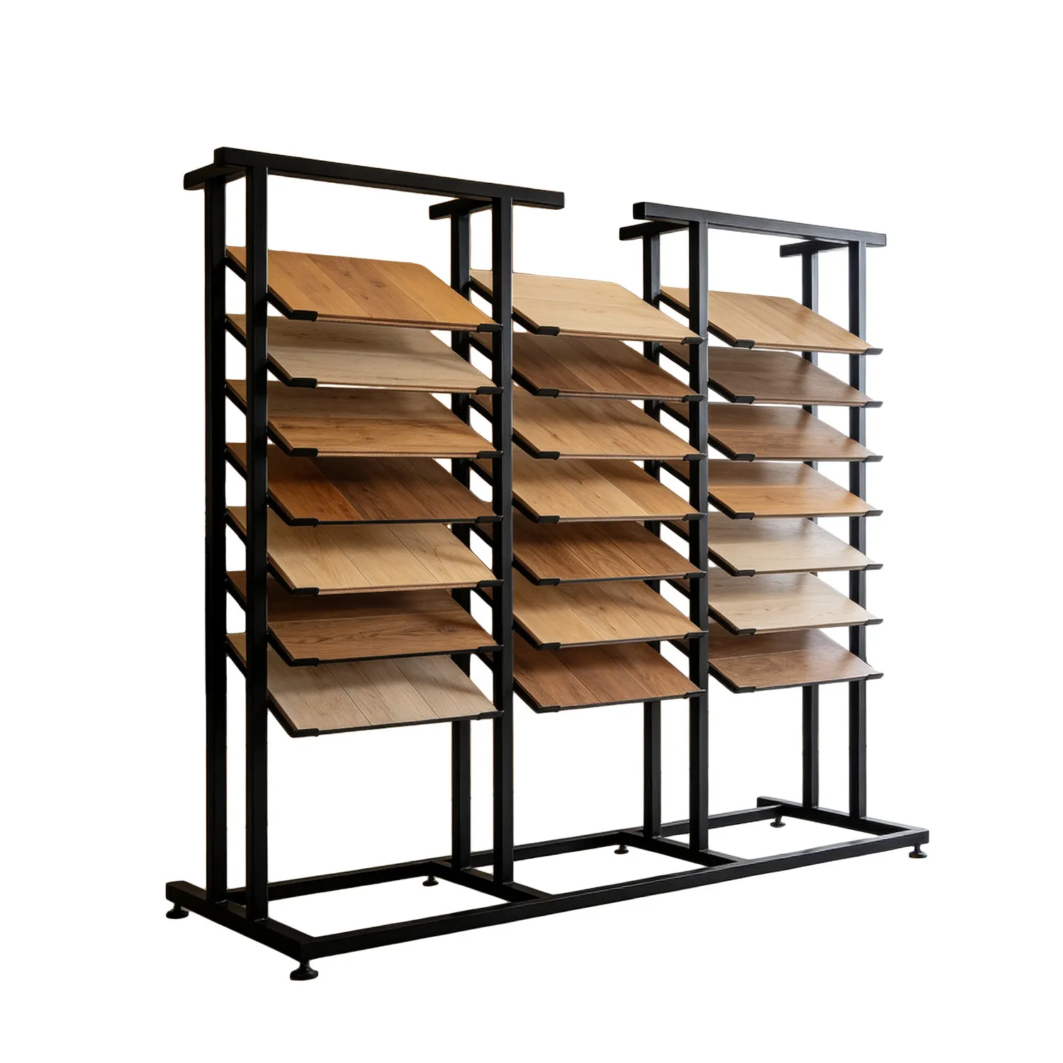 Wood Floor Tile Display Rack Cabinet Door Panel Color Board Rack Ecological Panel Aluminum Gusset Board Floor Tile Sample