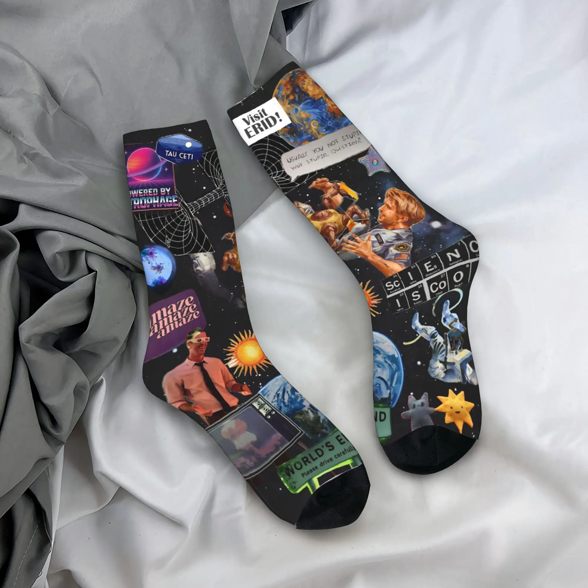Men Women Project Hail Mary Movie 2026 Socks Breathable Funny Happy  Crew Socks Birthday Present