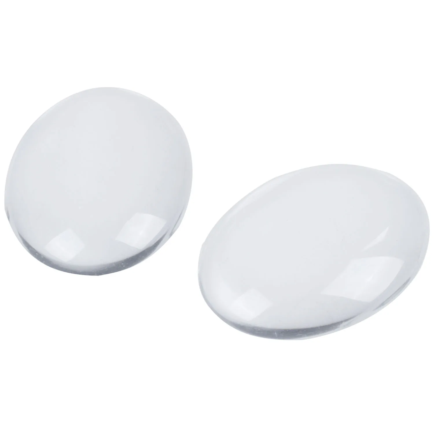 

AGG-10PCS Oval Crystal Transparent Clear Glass Cabochon Dome Decor 30X40mm