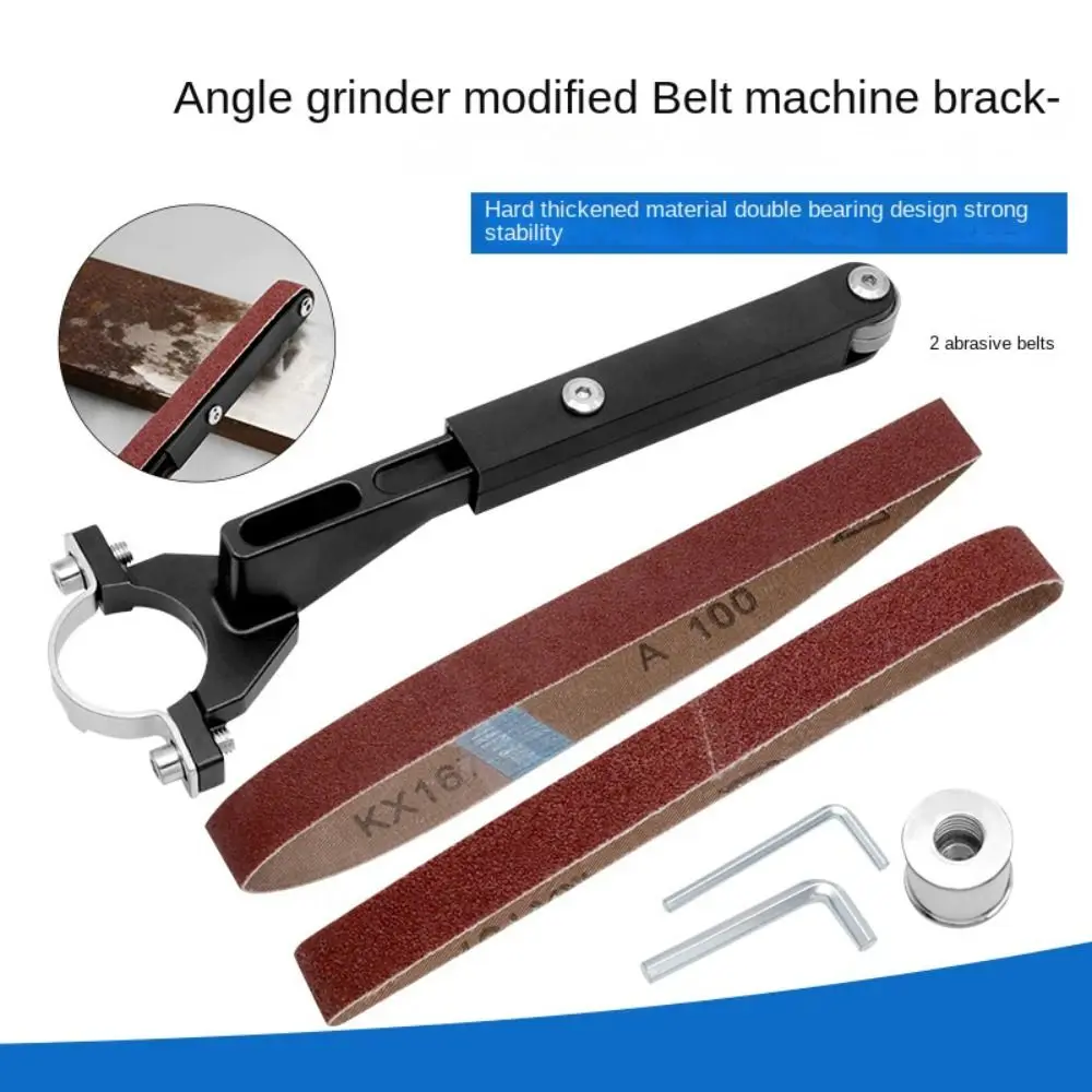 Aluminum alloy Angle Grinder Belt Sander Grinder Refitting Belt Sanding Belts Barcket Polishing Machine for 100 Angle Grinder