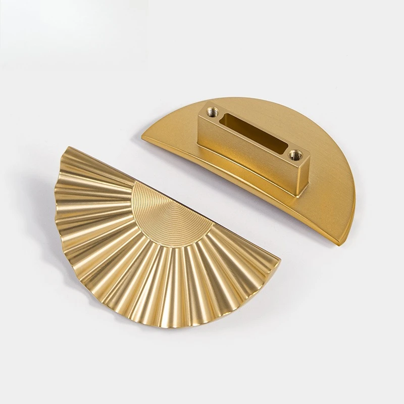 

French Luxury Gold Cabinet Handle Single Hole Drawer Pull for Wardrobe Furniture Hardware