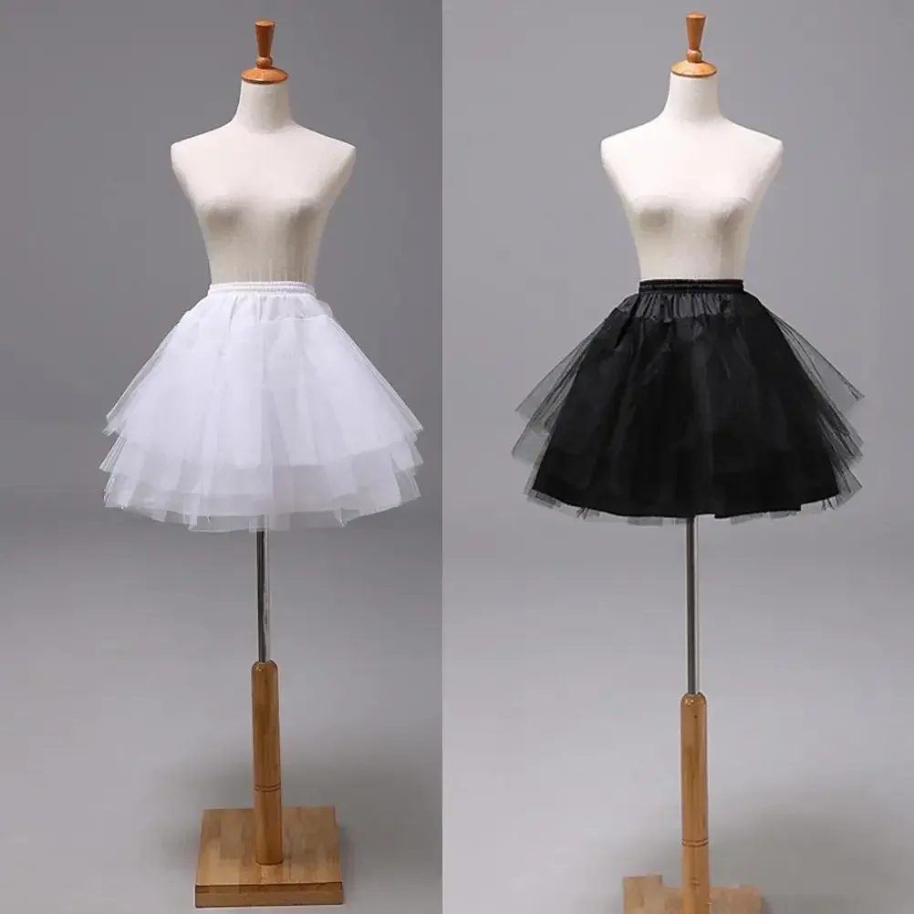 

Короткое платье, нижняя юбка из тюля с многослойными рюшами, короткий кринолин, балетные свадебные юбки, нижняя юбка для девочек, 2022,