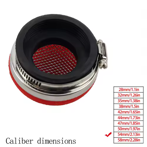 Motorcycle Air Filter Cleaner Air Filter 2 Stroke Engine Dirt Pit Bike Scooter 28/32/35/38/42/45/50/54/58MM Moto Parts - Image 13