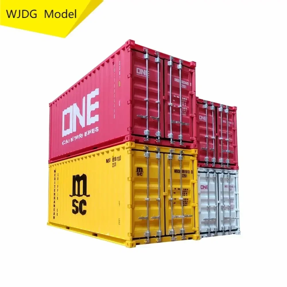 1/20 Scale Truck Model  Container Box Model Toy Die-cast Simulation Ocean Shipping  Container Model for Collect Gift toy