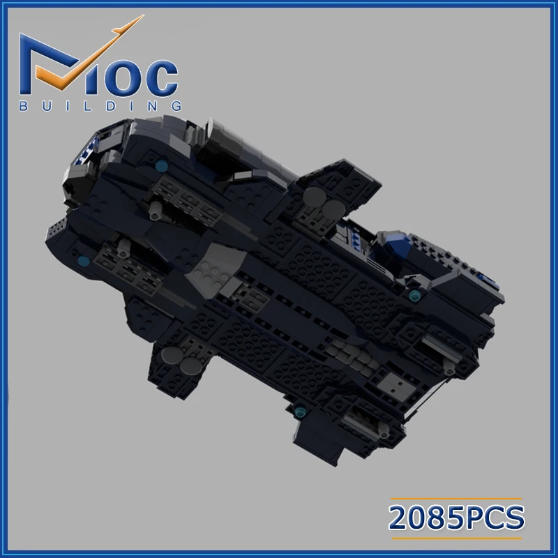 MOC Building Blocks Film Serie 1:250 Bilancia Grande Spazio Nave Modello Astronave Aria Veicolo Aereo Giocattoli Assemblaggio FAI DA TE Mattoni Regali