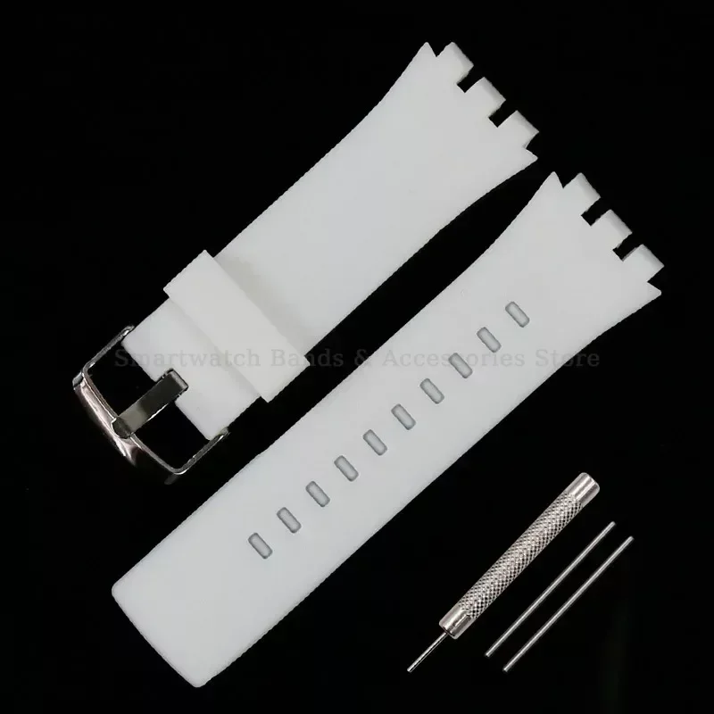 حزام (استيك) ساعة ل SURB100 ل SURW100 24 مللي متر لينة سيليكون سوار مقاوم للماء استبدال الرجال معصمه ساعة اكسسوارات