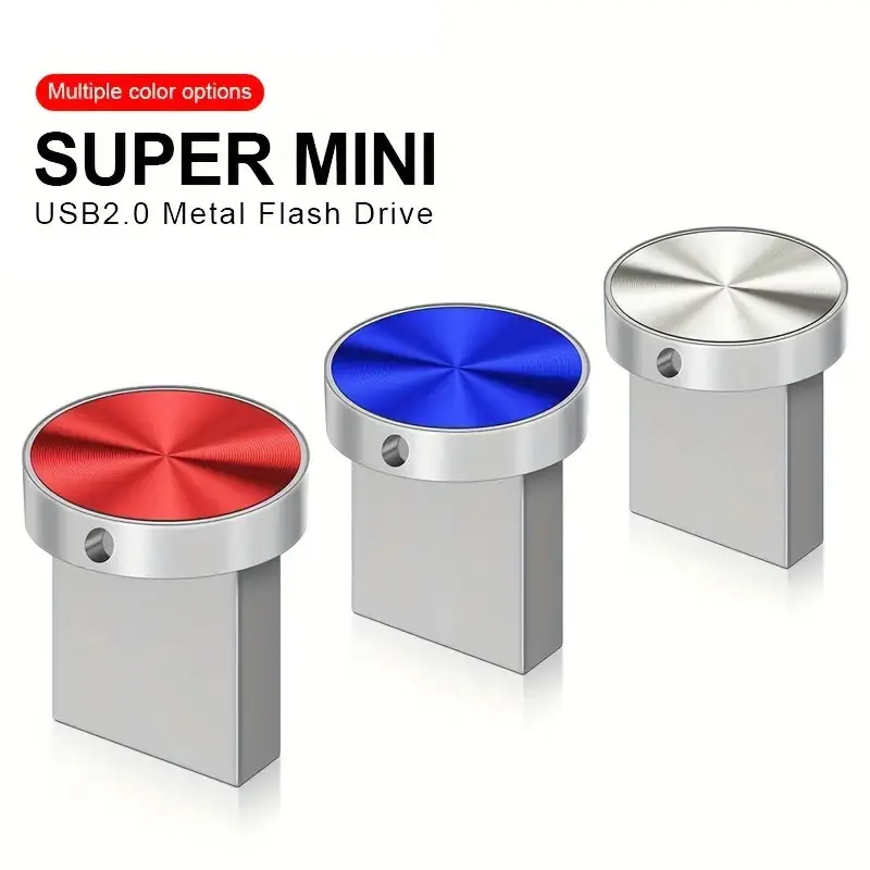 Super Mini USB flash drive 4GB 8GB 32GB 64GB 128GB metallo Pendrive flash memory Stick 256gb impermeabile usb stick migliori regali
