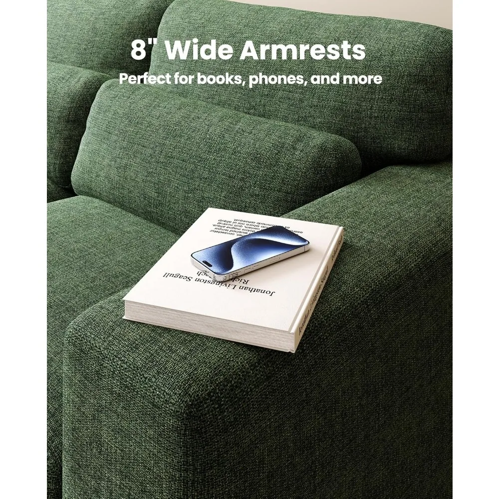 AMADA HOMEFURNISHING 40 كرسيًا لغرفة المعيشة، كرسي للقراءة، كرسي مميز، أريكة صغيرة لغرفة النوم، كرسي بذراعين كبير الحجم في منتصف القرن #4