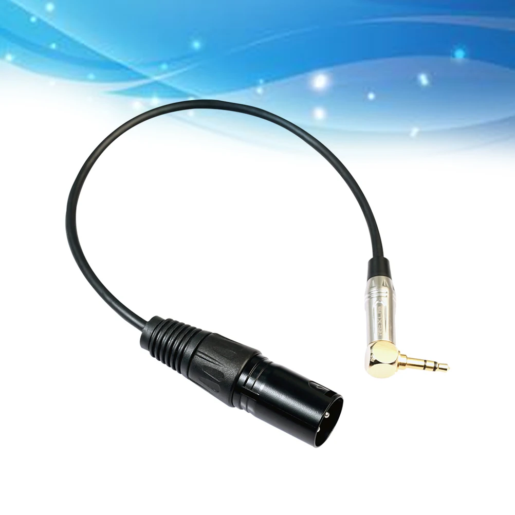 

3.5Mm To Xlr Audio Cable Adapter 0.3M 30Cm Gold Plated Zinc Alloy Pvc Coated Wear Resistant Compatible With Smartphone